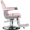 Activeshop Rožinė Kirpyklos barberio kėdė Gabbiano Visionerio Rožinė and Chrome