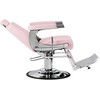 Activeshop Rožinė Kirpyklos barberio kėdė Gabbiano Visionerio Rožinė and Chrome