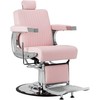 Activeshop Rožinė Kirpyklos barberio kėdė Gabbiano Visionerio Rožinė and Chrome