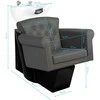 Activeshop Kirpyklos plautuvė GABBIANO PROFESSIONAL HAIRWASHER BERLIN VERSAILE Pilkas