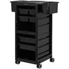 Activeshop Kirpėjo vežimėlis GABBIANO HAIRDRESSER HELPER 68B Juodas