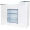 Activeshop Registratūros stalas GABBIANO RECEPTION DESK SHOWROOM GLASS Baltas