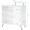 Activeshop Registratūros stalas GABBIANO RECEPTION DESK PETIT GLASS Baltas