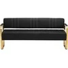 Activeshop Gabbio Avila laukiamojo sofa, aukso ir juodos spalvos