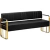 Activeshop Gabbio Avila laukiamojo sofa, aukso ir juodos spalvos