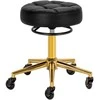 Activeshop Kosmetologinė meistro kėdutė Gabbiano D054G Gold and Juodas