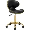 Activeshop Kosmetologinė meistro kėdutė Gabbiano Q-4599G Gold Juodas