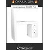 Activeshop Manikiūro stalas su dulkių surinkėju COSMETIC DESK LEFT SHELF Baltas