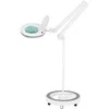 Activeshop Kosmetologinė lempa LED su lupa ir stovu ELEGANTE 60LED 5D 6W Baltas