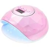 Activeshop Nagų lempa UV LED Shiny 86W Rožinė