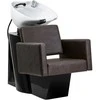 Activeshop Kirpyklos plautuvė GABBIANO PROFESSIONAL HAIRWASHER CHAIR ANKARA Juodas BASE BROWN SEAT