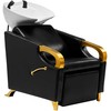 Activeshop Kirpyklos plautuvė Gabbiano C019G Gold Juodas
