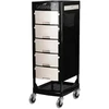 Activeshop Kirpėjo vežimėlis GABBIANO HAIRDRESSER HELPER FT65 Juodas/Baltas
