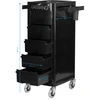 Activeshop Kirpėjo vežimėlis GABBIANO HAIRDRESSER HELPER FT65-A Juodas