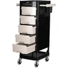 Activeshop Kirpėjo vežimėlis GABBIANO HAIRDRESSER HELPER FT65 Juodas/Baltas