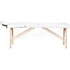 Activeshop Sulankstomas masažo stalas Balance 2 Wood Baltas