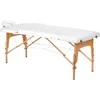 Activeshop Sulankstomas masažo stalas Balance 2 Wood Baltas