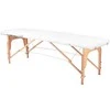 Activeshop Sulankstomas masažo stalas Balance 2 Wood Baltas