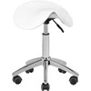 Activeshop Kosmetologinė meistro kėdutė STOOL BEAUTY ROUND Baltas