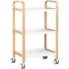 Activeshop Kosmetologinis vežimėlis BEAUTY WOOD