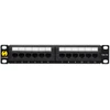 NETRACK 104-14 patch panel 10colių 12-jungtys kat. 5e UTP
