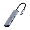 GEMBIRD A-CM-COMBO5-03 kelių prievadų adapteris C tipo USB 5in1 šakotuvas + HDMI + PD