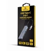 GEMBIRD A-CM-COMBO5-03 kelių prievadų adapteris C tipo USB 5in1 šakotuvas + HDMI + PD