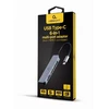 GEMBIRD A-CM-COMBO6-02 kelių prievadų adapteris C tipo USB 6in1 šakotuvas + HDMI + kortelių skaitytuvas