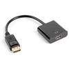 LANBERG AD-0009-BK adapteris Displayport M ->HDMI F 10cm