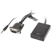 Adapteris Lanberg VGA(F) + garso 3,5 mm -