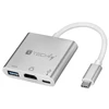 TECHLY konverterio kabelio adapteris USB-C prie USB 3.0 HDMI ir PD