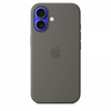 Apple iPhone 16 Silikoninis dėklas with MagSafe - Stone Gray