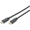 Assmann Electronic Assmann Cable DisplayPort 4K 60Hz UHD Type DP/DP M/M su stiprintuvo blokavimu, juodas 20m