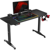 Žaidimų stalas Huzaro Hero 8.5 Gaming Desk, Motorizuotas, Reguliuojamo aukščio 740-1190mm, Juodos spalvos