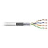 Assmann Electronic DIGITUS CAT 5e SF-UTP patch cable raw ilgis 100m popierinė dėžutė AWG 26/7 PVC simplex spalvotas pilkas