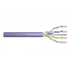 Assmann Electronic DIGITUS Montavimo kabelis cat.6 U/UTP Dca vientisas laidas AWG 23/1 LSOH 50m violetinis