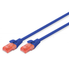 DIGITUS UTP LAN cable, patch 6 cat, 3.0m, mėlynas, 2xRJ45, DK-1617-030/B