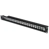 Assmann Electronic DIGITUS Patch Panel Case 1U Keystone Module 24-Port 19Inch RJ45 ir LWL moduliui juodas RAL 9005