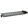 EFB lentyna 19" EFB-Elektronik spintelei 250mm, 1U, perforuota, juoda