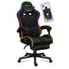 Žaidimų kėdė Huzaro Force 4.7 RGB, Juodos spalvos