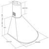 Gartraukis Gartraukio kaminas AKPO WK-4 DANDYS 50 INOX (420 m3/h, inox spalva)