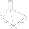 Gartraukis Cooker hood chimney AKPO WK-5 SOFT 50 Baltas (159,7 m3/h, 500mm, baltos spalvos)
