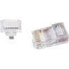 GEMBIRD LC-PTU-01/10 Gembird Universalus praėjimo modulinis UTP kištukas 8P8C, 10 vnt., suteptas ir suvytas
