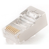 GEMBIRD PLUG5SP/10 Gembird ekranuotas modulinis kištukas 30u auksiniu padengtas, 10vnt, vientisas ir suvytas