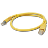 GEMBIRD PP22-1M/Y Gembird patchcord RJ45, cat.5e, FTP, 1m, geltona
