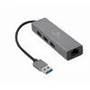 Gembird Cablexpert | USB AM gigabito tinklo adapteris su 3 prievadų USB 3.0 šakotuvu | A-AMU3-LAN-01