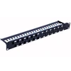 Techly 367836 Patch Panel 24x Keystone RJ45 Cat6a UTP, 1U, kampiniai prievadai