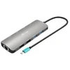 I-tec USB-C Metal Nano 2x HDMI LAN maitinimo tiekimas 100W