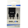 Beline Laidinis įkroviklis 2xUSB + USB-C 2A juodos spalvos