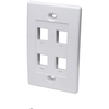 Intellinet 163316 Skydas paviršiuje montuojamam lizdui 4x Keystone
